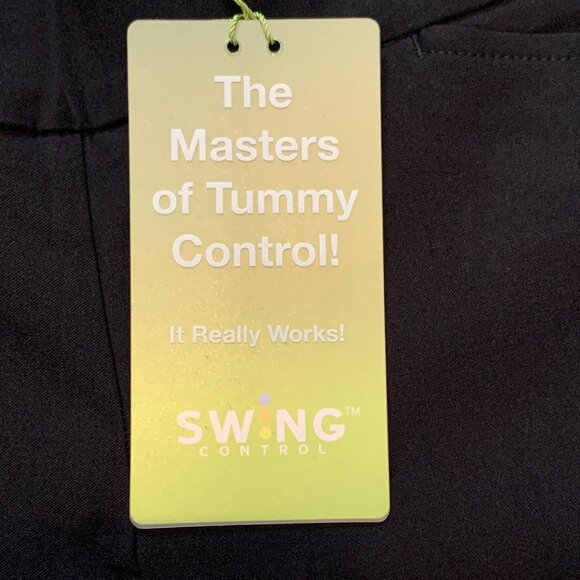 NWT Swing Control Golf Shorts Black Womens Sz 4 Masters of Tummy Control NEW - Picture 4 of 10